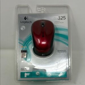 Logitech M325 Wireless Mouse – Red